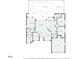 Floor plan showing the layout of the house with dimensions at 12446 Quail Ridge Dr, Spring Hill, FL 34610