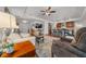 Open-concept living space with kitchen, dining, and Gathering room, perfect for entertaining at 16386 Heron Hills Dr, Spring Hill, FL 34610