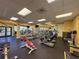 Well-equipped community gym featuring various cardio machines and weightlifting equipment at 18045 Tarrington Pl, Hudson, FL 34667