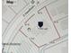 A digital map showing property boundaries and square footage measurements of the lot at 2606 S Hawthorne Cir, Tampa, FL 33629