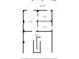 Detailed floor plan showcasing the layout of the home's garage and room dimensions at 4046 Casa Ct, Hernando Beach, FL 34607