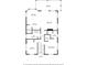 Detailed floor plan showcasing the layout of the home's living spaces and dimensions at 4046 Casa Ct, Hernando Beach, FL 34607