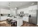 Stylish kitchen with white cabinets, granite countertops, and stainless steel appliances at 6514 Grapewood Rd, Spring Hill, FL 34609
