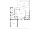 A detailed floor plan with dimensions of all rooms, including the bedrooms, living room, and garage at 8367 Apple Orchard Rd, Spring Hill, FL 34608