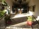 A view of the gated entrance with seasonal decor at Summertree at 11917 Bayonet Ln # 11917, New Port Richey, FL 34654