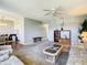 Inviting living area with seamless transition to dining space and featuring carpeted floors at 11917 Bayonet Ln # 11917, New Port Richey, FL 34654