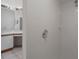 Bathroom shower stall with tiled walls and view of vanity at 13643 Pimberton Dr, Hudson, FL 34669