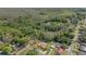 Expansive aerial view of a residential property, showcasing lush greenery and surrounding neighborhood at 19019 3Rd Ne St, Lutz, FL 33549