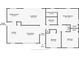 Detailed floor plan showcasing layout, room dimensions, and spatial relationships at 2608 W Fletcher Ave, Tampa, FL 33618