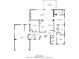 Detailed floor plan showcasing the layout and dimensions of each room in the house at 3616 Harborview Ct, New Port Richey, FL 34652