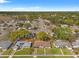 Expansive aerial view of a residential neighborhood showcasing well-manicured lawns and tree-lined streets at 7141 Lockwood St, Spring Hill, FL 34606