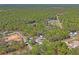 Stunning aerial view of property, highlighting its serene wooded location and spacious lot at 13045 Marbled Godwit Rd, Weeki Wachee, FL 34614