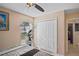 Comfortable bedroom featuring a large closet and bright window at 13045 Marbled Godwit Rd, Weeki Wachee, FL 34614