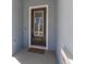 Elegant front door with glass panes, creating an inviting entryway to the home at 1436 Gopher Loop, Tarpon Springs, FL 34689