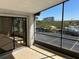 The screened balcony is the perfect place to relax and enjoy the beautiful waterfront views at 5956 Seaside Dr, New Port Richey, FL 34652