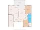 Detailed floor plan showcasing the layout of a home with a spacious kitchen and Primary bedroom at 6652 Brambleleaf Dr, Spring Hill, FL 34606