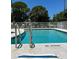 Inviting community pool area with sparkling blue water and a surrounding fence at 9485 Hamlin Blvd # 8, Seminole, FL 33776