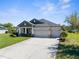 Beautiful single-Gathering home with lush lawn, 3-car garage, and an inviting entrance at 1155 Buckhurst Dr, Spring Hill, FL 34609