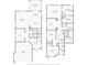 Detailed floor plan showcasing the layout of a two-story home with multiple bedrooms and living spaces at 12266 Barn Cat Run, Odessa, FL 33556