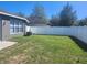 Fenced-in backyard offers a private outdoor space at 14656 Wake Robin Dr, Brooksville, FL 34604