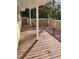 Wooden deck with brown finish and railing around the perimeter at 315 Highland St, Brooksville, FL 34601