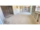 Wide open living room with a water view is ready for a homeowner's personal touch at 5435 Quist Dr, Port Richey, FL 34668