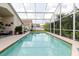 Spacious screened-in pool area offering serene views and a refreshing ambiance at 7239 Sharpsburg Blvd, New Port Richey, FL 34653