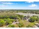 Scenic aerial view of community with lush trees, a lake, and well-maintained townhomes at 9046 Lake Place Ln # 9046, Tampa, FL 33634