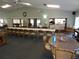 Spacious meeting room with tables, chairs, and ample seating at 12820 Wedgewood Way # D, Hudson, FL 34667