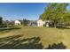 Beautiful backyard with large open lawn and view of neighborhood homes at 2628 Shipston Ave, New Port Richey, FL 34655