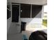 Home's covered and screened patio at 34135 Brown Bayou, Wesley Chapel, FL 33543