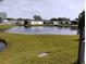 Charming pond surrounded by lush green grass in a mobile home community at 34135 Brown Bayou, Wesley Chapel, FL 33543