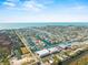 Panoramic aerial view of waterfront homes with Gulf access and the deep water canals at 4058 Centavo Ct, Hernando Beach, FL 34607