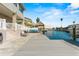 Dock with tiki hut, a spot to dock your boat, and seating area at 4058 Centavo Ct, Hernando Beach, FL 34607