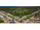 A neighborhood bordering a large preserve with homes, tree-lined streets and bodies of water at 4107 Glissade Dr, New Port Richey, FL 34652
