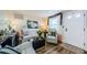 Comfortable living room with hardwood floors and stylish decor at 4107 Glissade Dr, New Port Richey, FL 34652