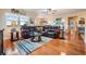 Relaxing living room with leather sofas and attractive décor at 4516 Seagull Dr # 509, New Port Richey, FL 34652