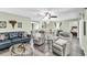 Comfortable living room with contemporary furnishings, providing a cozy space for relaxation and entertainment at 4831 Wakefield Ct, New Port Richey, FL 34655