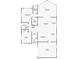 Detailed floor plan outlining layout including the primary bedroom, Florida room, living room, and kitchen at 4936 Dory Dr, New Port Richey, FL 34652