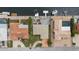 A top-down shot showcases the layout of this beautiful property with its proximity to the water at 5000 Southshore Dr, New Port Richey, FL 34652
