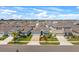 Wide aerial view of a residential neighborhood showcasing well-maintained homes and landscaping at 582 8Th Nw St, Ruskin, FL 33570