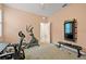 Office space featuring exercise equipment, perfect for maintaining a healthy and productive lifestyle at 582 8Th Nw St, Ruskin, FL 33570