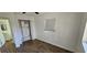 Bright bedroom features closet with built-ins, and a sleek window providing natural light at 807 S Castle Ct, Tampa, FL 33612