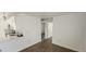 Open-concept layout connecting the modern kitchen with the living area at 807 S Castle Ct, Tampa, FL 33612