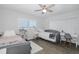 Bright bedroom with twin beds, a desk and a great ocean view at 8251 Brent St # 918, Port Richey, FL 34668