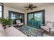 Screened lanai provides comfortable seating and natural light at 8251 Brent St # 918, Port Richey, FL 34668