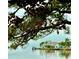 Waterfront home with a private dock, lush landscaping, and scenic water views for luxurious outdoor living at 121 Augusta Ave, Palm Harbor, FL 34683