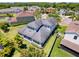 Aerial view of the home highlighting the backyard and neighborhood at 2630 Milford Berry Ln, Tampa, FL 33618