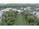 Aerial view of a beautifully landscaped community with lush greenery and well-maintained homes, offering a serene living environment at 3465 Bumelia Ln, New Port Richey, FL 34655