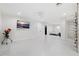 Large basement with bathroom, bedroom area, and storage for functionality at 5500 Leahy Ln, New Port Richey, FL 34652